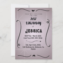 21 st Birthday Personalized Digital Kaart