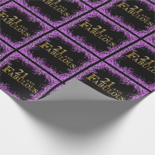 21 ste verjaardag cadeaupapier (Hoek)