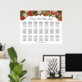 21 Tabel  Herfst Floral Wedding Seating Chart Poster (Thuiskantoor)