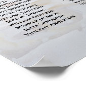 21 Tabel White Reflections Wedding Seating Chart Poster (Hoek)