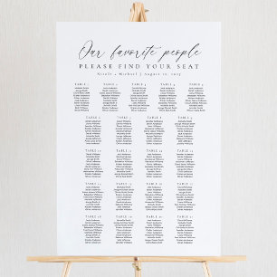 21 Tafels Favoriete Mensen Acryl Zitplaats Chart Bord
