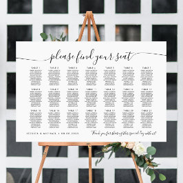 21 Tafels Modern Stoelzoeker Zitplaatskaart Poster