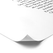 21 Tafels Onze Favoriete Mensen Zittinglijst Poster (Hoek)