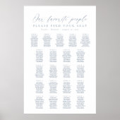 21 Tafels Onze Favoriete Mensen Zittinglijst Poster (Voorkant)