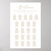 21 Tafels Welkom Zitplaatskaart Poster (Voorkant)