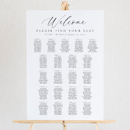 21 Tafels Welkom Zitplaatskaart Poster