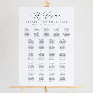 21 Tafels Welkom zitplaatskaart Poster