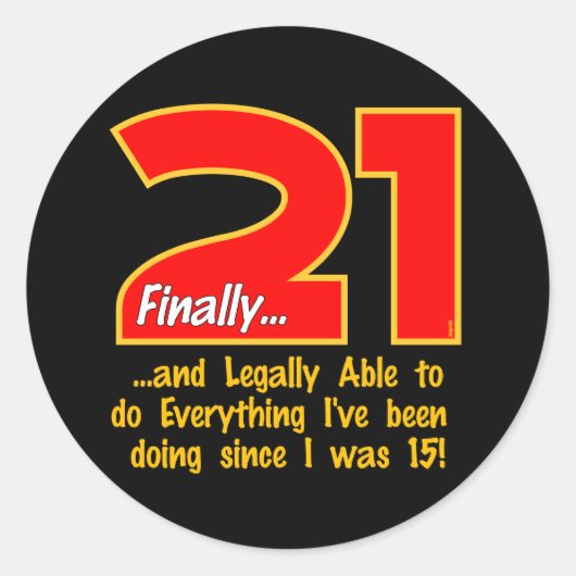 21 Tenslotte Ronde Sticker (Voorkant)