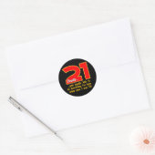 21 Tenslotte Ronde Sticker (Envelop)