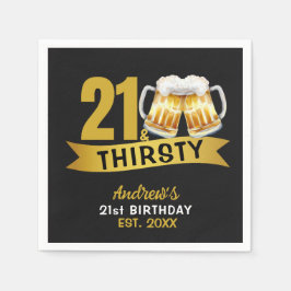 21 & THIRSTY-21ST BIRTHDAY INVITATION SERVET