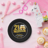 21 & THIRSTY-21ST BIRTHDAY  PAPIEREN BORDJE (Feest)