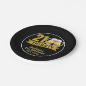 21 & THIRSTY-21ST BIRTHDAY  PAPIEREN BORDJE (Gekanteld)