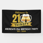 21 & THIRSTY-21ST BIRTHDAY  SPANDOEK (Horizontaal)