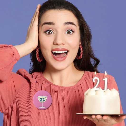 21 Vandaag speld badge 21st verjaardagsfeest Ronde Button 7,6 Cm