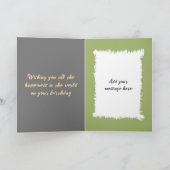 21 Vandaag Voeg foto en naam toe Grijs Bruin Verja Kaart (Binnen)