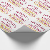 21. Verjaardag Cadeaupapier (Hoek)