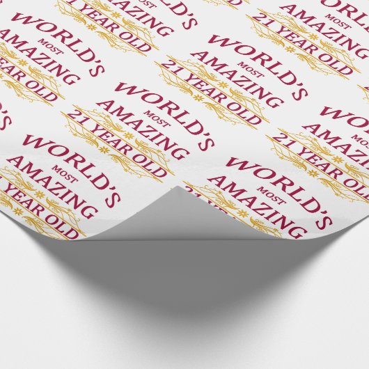 21. Verjaardag Cadeaupapier (Hoek)