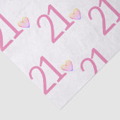 21 verjaardag tissuepapier (Detail)