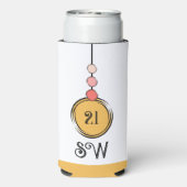 21 verjaardag voeg initialen toe elke leeftijd ora seltzer blikjeskoeler (Seltzer Achterkant)