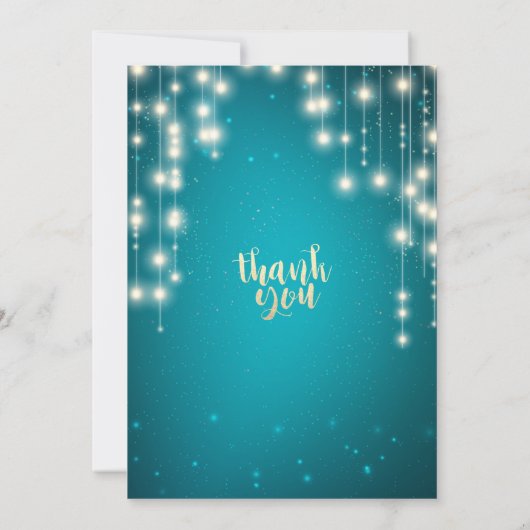 21 Verjaardagsfeest Turkse Glitter Sliert Lichtjes Kaart (Achterkant)