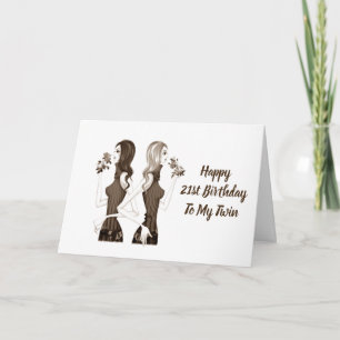 **21** VERJAARDAGSWENSEN AAN MIJN **TWEELINGZUS** KAART