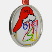 21 versiering metalen ornament (Rechts)