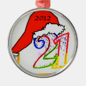 21 versiering metalen ornament (Voorkant)