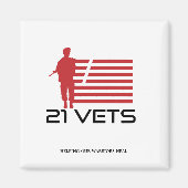 21 Vets Magneet (Voorkant)
