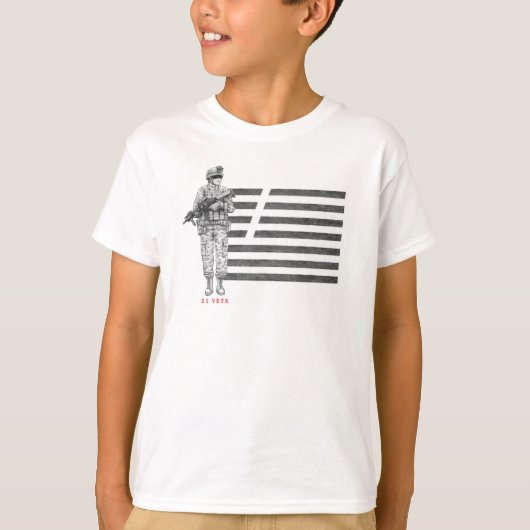 21 Vets T-Shirt (Kinder) (Voorkant)