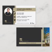 21 Visitekaartje zwart goud in 19702 (Voorkant / Achterkant)