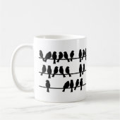 21 vogels op een draad koffiemok (Links)