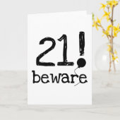 21 voorzichtig zijn kaart (Gele Bloem)