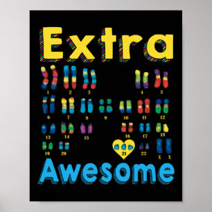 21 xx extra chromosoom meisje wereld down syndroom poster