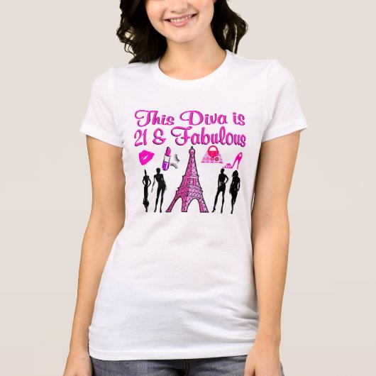 21 YR OLD PARIS LOVER T-SHIRT (Voorkant)