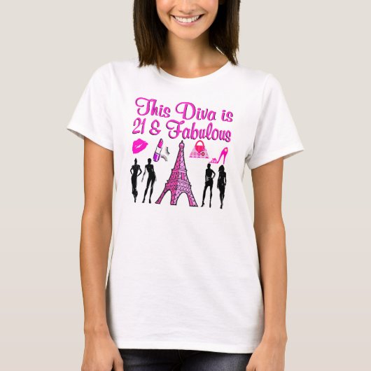 21 YR OLD PARIS LOVER T-SHIRT (Voorkant)