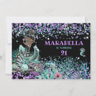 *~* 21 Zeemeermin Magisch onder de Zee 'Birthday' Kaart