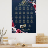 21 zitplaatsen tafelstoelindeling foto verwelkomin poster (Keuken)