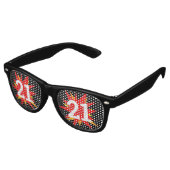 21 Zonnebrillen van Birthday retro Shades / Fun Pa (Gekanteld)