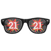 21 Zonnebrillen van Birthday retro Shades / Fun Pa (Voorkant)