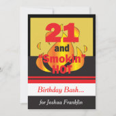 21and Smokin Hot Verjaardag Kaart (Voorkant)