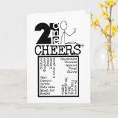 21CheersB&W Kaart (Gele Bloem)