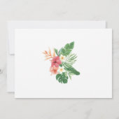 21e 18e 30e 40e verjaardag van de tropische foto v kaart (Achterkant)