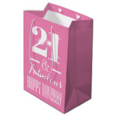 21e 21e pasteelroze medium cadeauzakje (Achterkant Gekanteld)