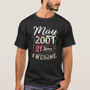 21e aangeboren bloeitijd voor vrouwen, geboren op  t-shirt