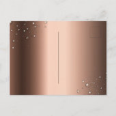 21e Birthday bronze bruine zwarte belletje Briefkaart (Achterkant)