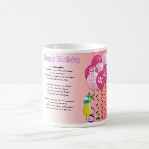 21e Birthday Goddochter Poem Mok