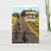 **21e BIRTHDAY** MAAK HET DE RIDE VAN UW LEVEN Kaart (Voorkant)