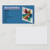 21e Birthday-uitnodiging Visitekaartje (Voorkant / Achterkant)