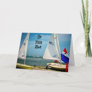 21e BIRTHDAY-VOLLEDIGE SAIL AHEAD Kaart