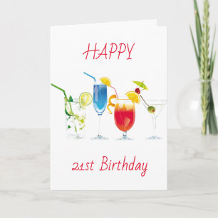 **21e BIRTHDAY WISHES** BIRTHDAY-kaart Kaart
